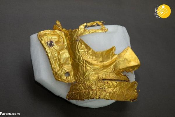 (تصاویر) کشف ماسک طلای 3 هزار ساله در چین
