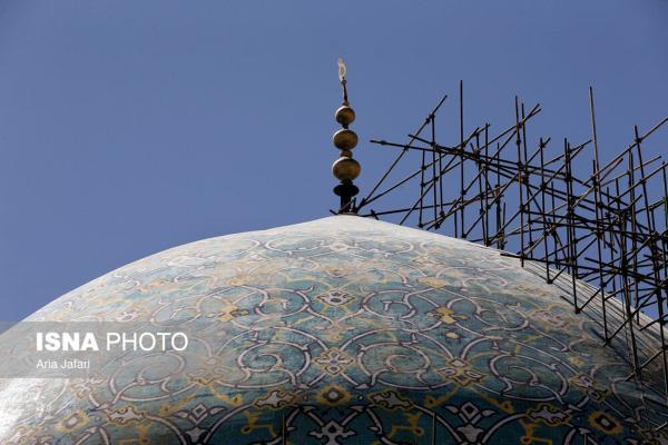 تصاویر نو از برآمدگی ایجاد شده در گنبد مسجد شیخ لطف الله