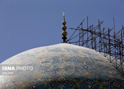 تصاویر نو از برآمدگی ایجاد شده در گنبد مسجد شیخ لطف الله